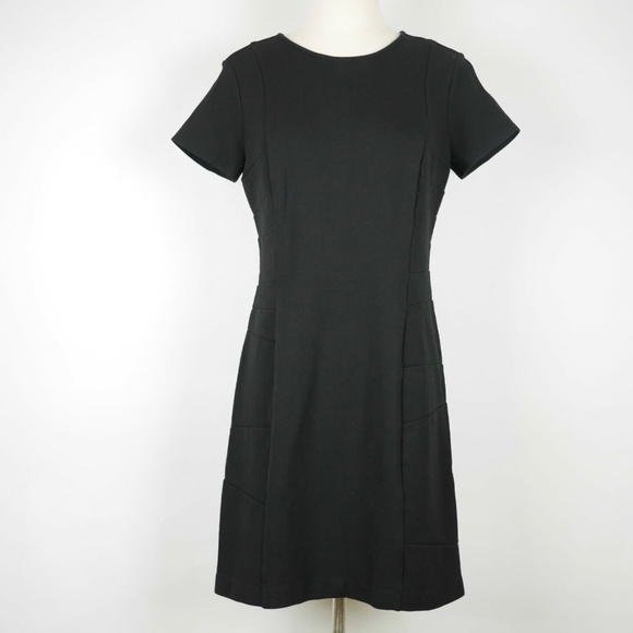 Ann Taylor Black Short Sleeve Dress - Picture 1 of 7